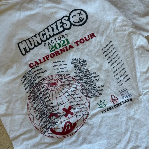 Munchies Tour White T-shirt - Picture 3 of 3